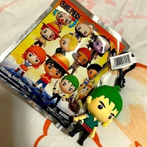 Netflix One Piece Zoro Figure Bag Clip Keychain